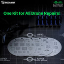 Stencil de reballing BGA Mechanic UFO Drone Series, agujeros rectangulares redondeados, para reparación de drones.