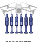 Juego de destornilladores de precisión MECHANIC FLY 6 en 1 para drones, puntas 2.0, H2.5, H2.0, T6, T5, T4.