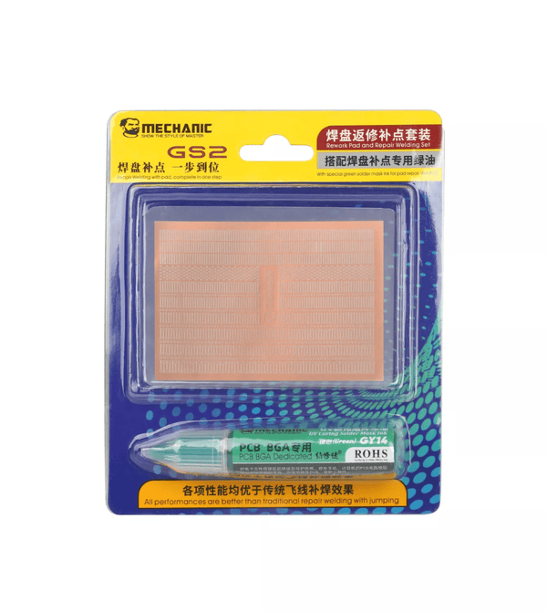 Encuentra el juego de soldadura Mechanic GS2 para reparaciones de pads y rework en Guatemala.
