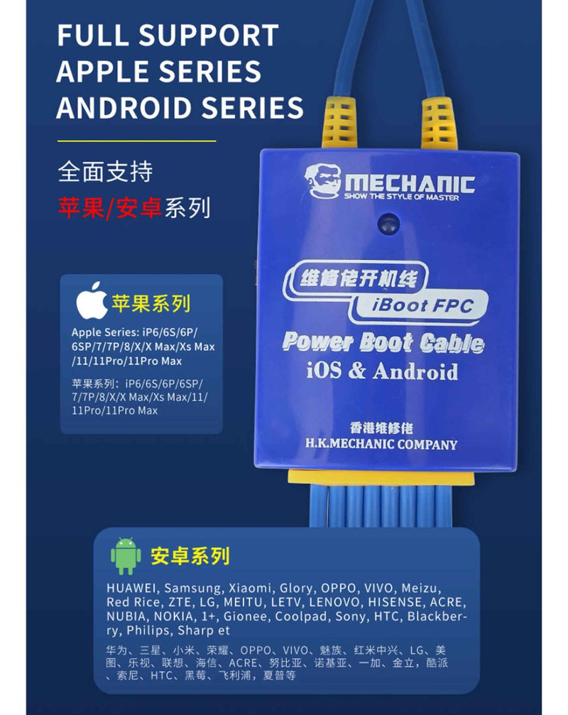 Compra el Kit iBoot Box Mechanic con control digital en Guatemala para reparaciones de iPhone y Android.