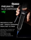 Dispensador de pegamento neumático Mechanic PD10, color blanco, con manguera y boquilla de precisión, ideal para electrónica.