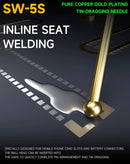 Juego de agujas Mechanic SW5S Tin Dragging de 5 pines para soldadura de precisión en componentes electrónicos.