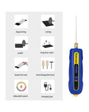 Herramienta quitapegamento y cortadora MECHANIC IR10 Pro 6in1 SlowBack, color negro/plateado, con accesorios.
