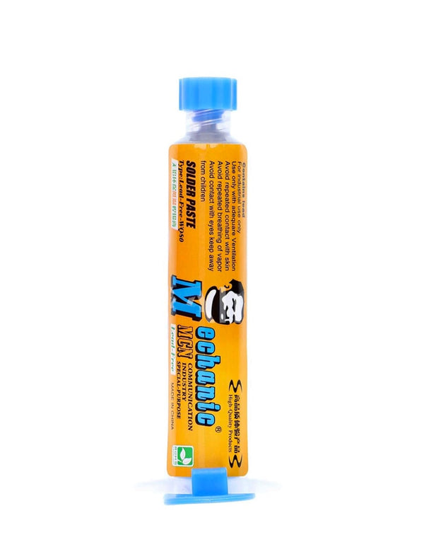 Venta de pasta de soldar Mecánico V40-BS458 de baja temperatura sin plomo en Guatemala para reparaciones electrónicas.
