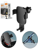 Soporte LDNIO MG10 negro para teléfono de auto con rotación 360 y SlowBack, ideal para una conducción segura.