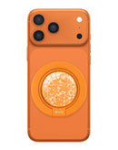 Soporte para telefono magnetico glitter EVO CrystalRing (Naranja)