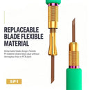 Lámina de limpieza MIJING SP1 de 2mm, flexible y antiestática, ideal para remover residuos de chips y PCB delicados.