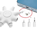 Kit de limpieza multifuncional 8 en 1 BajoPPLCD con accesorios para teclados, pantallas y auriculares.