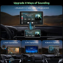 Interfaz USB-C para coche con CarPlay y Android Auto, cable negro, conectores metálicos, accesorios de reparación.