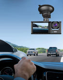 Dash Cam Full HD Gran Angular con Bateria 180 maH (1280*720P / 30FPS) (Front / In-Cabin / Tail Camera)