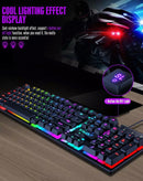 Compra el Teclado RGB gaming de tamaño completo con teclas multimedia (T20) en Guatemala, ideal para gamers y entusiastas de la tecnología.