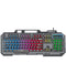 Encuentra el teclado gaming Iron-Plate Lightning RGB (T16) de tamaño completo en Guatemala con efectos de iluminación LED RGB.