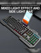 Encuentra el teclado gaming Iron-Plate Lightning RGB (T16) de tamaño completo en Guatemala con efectos de iluminación LED RGB.