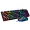 Encuentra el teclado y mouse gaming 2 en 1 RGB con llaves multimedia Full Size en Guatemala, ideal para gamers y entusiastas de la tecnología.