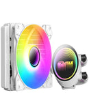 Ventilador RGB liquido de refrigeracion silencioso T120 (ARGB) (120*120*25MM) (WHITE)
