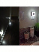 Set de 4 luces nocturnas SlowBack blancas, con sensor de encendido/apagado automático.