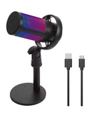 Microfono con cable RGB para computadora de escritorio en Guatemala, encuentra el mejor precio en accesorios de computadora en mayoristas locales.