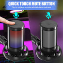 Microfono con cable RGB para computadora de escritorio en Guatemala, encuentra el mejor precio en accesorios de computadora en mayoristas locales.