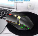 Mouse gaming cableado 6 botones 7 colores RGB