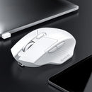 Compra en Guatemala un Mouse Bluetooth + 2.4G 6 Boton inalámbrico de baja latencia en color blanco para disfrutar de la mejor conectividad y precisión.
