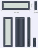 Venta al por mayor de cajas SSD con pantalla inteligente ShuoLe M-Key M.2 NVMe en Guatemala, ideales para mejorar el almacenamiento y la eficiencia de tu equipo.