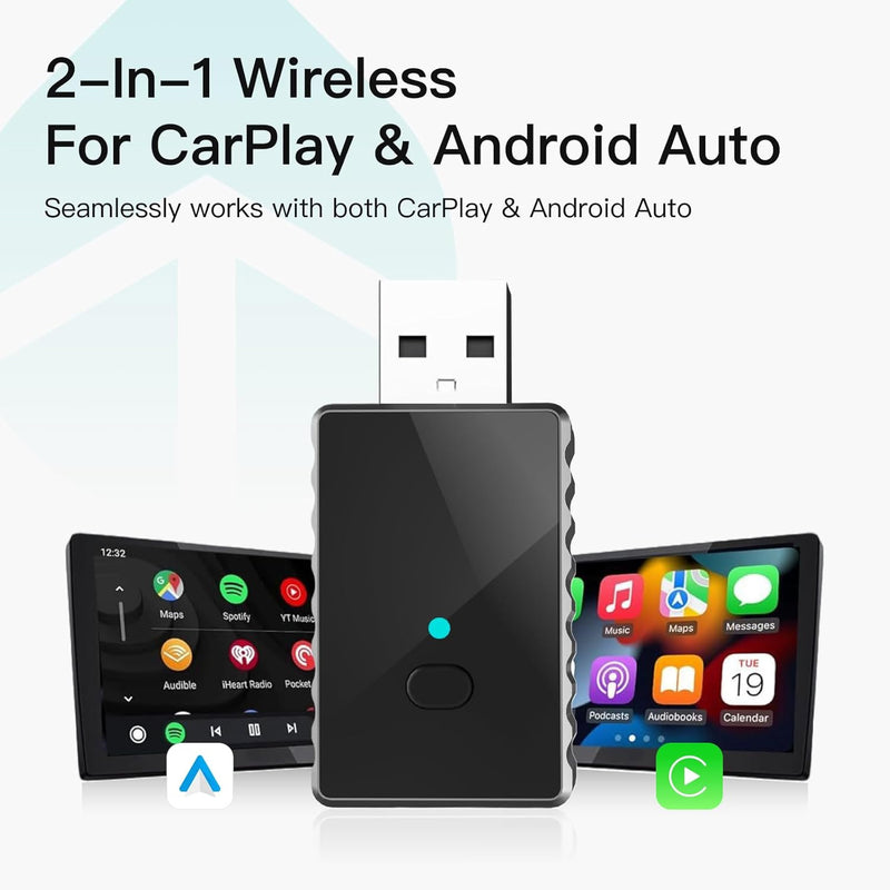 Adaptador Carplay de cable a inalambrico WiFi 6.0 IOS Android