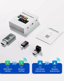 Adaptador Carplay de cable a inalámbrico Bluetooth 5.0 en Guatemala para una experiencia sin cables en tu vehículo.
