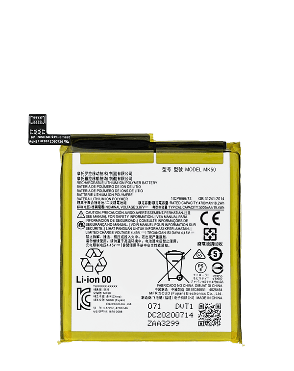 Reparación de batería para Motorola Moto G 5G y One 5G Ace en Guatemala.