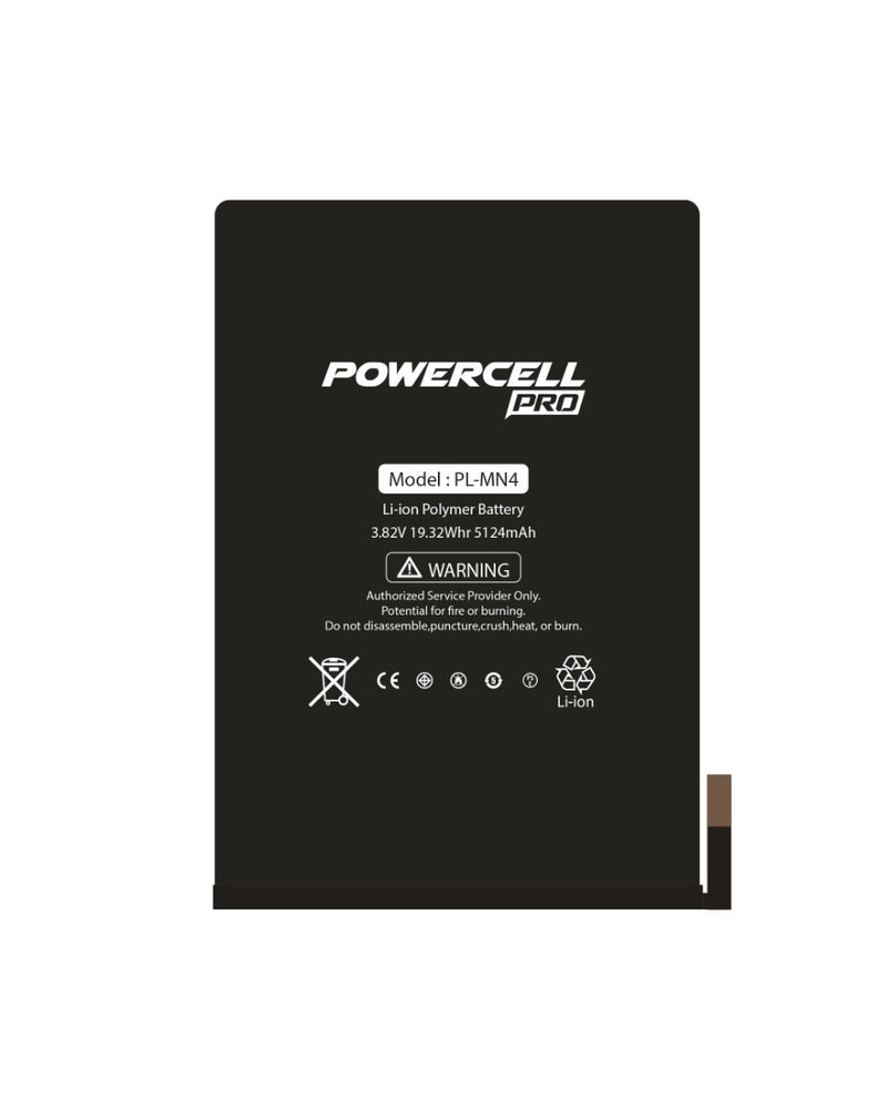 Batería POWERCELL PRO para iPad Mini 4, ideal para reparaciones en Guatemala, disponible en mayoristas de componentes para iPad.