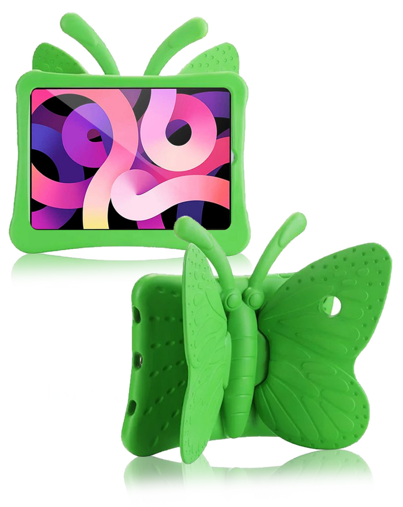 Encuentra la mejor funda infantil Butterfly shockproof GREEN para tu iPad en Guatemala en el mayorista de accesorios iPad con envíos a todo el país.