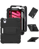 Encuentra la mejor funda de protección completa para tu iPad Mini 6/7 en Guatemala, disponible en color negro.