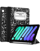 Encuentra la mejor funda con diseño de cuaderno antiguo para iPad Mini 6/7 (A17 Pro) en Guatemala.