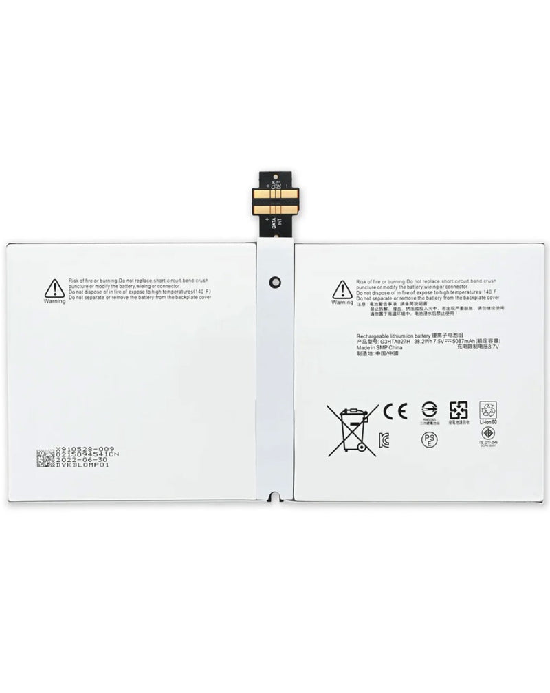 Batería Microsoft Surface Pro 4 (1724) disponible para reparación en Guatemala.