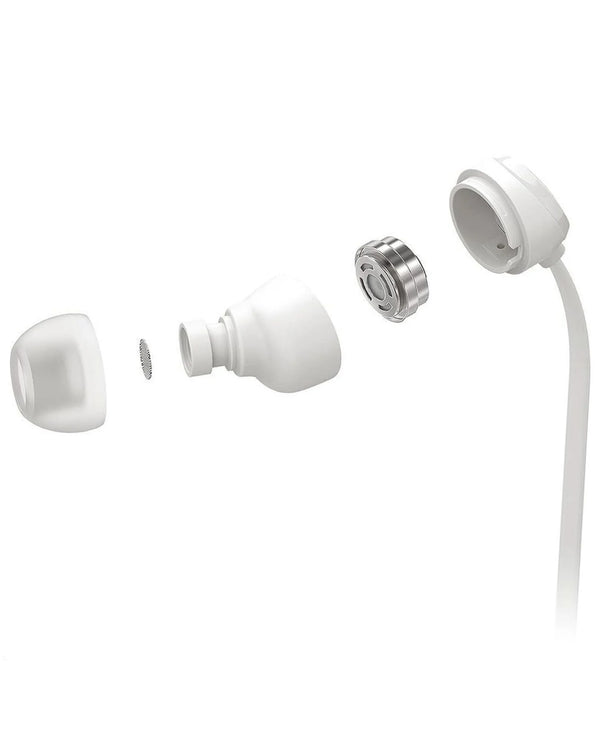 Encuentra los auriculares Motorola 3C-S con cable en Guatemala para reparación de audio en color blanco.