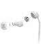 Encuentra los auriculares Motorola 3C-S con cable en Guatemala para reparación de audio en color blanco.