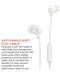 Encuentra los auriculares Motorola 3C-S con cable en Guatemala para reparación de audio en color blanco.