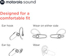 Encuentra auriculares in-ear inalámbricos mono Motorola HK126 de color negro en Guatemala con SlowBack, mayorista de accesorios tecnológicos.