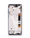Reparación de pantalla con marco para Motorola Edge 5G 2021 en Guatemala, disponible en color Nebula Blue.