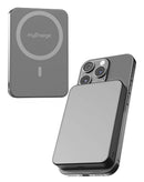 Power bank magnético Qi2 myCharge CliqAir gris de 10000 mAh, carga inalámbrica rápida con tecnología SlowBack. Batería externa portátil.