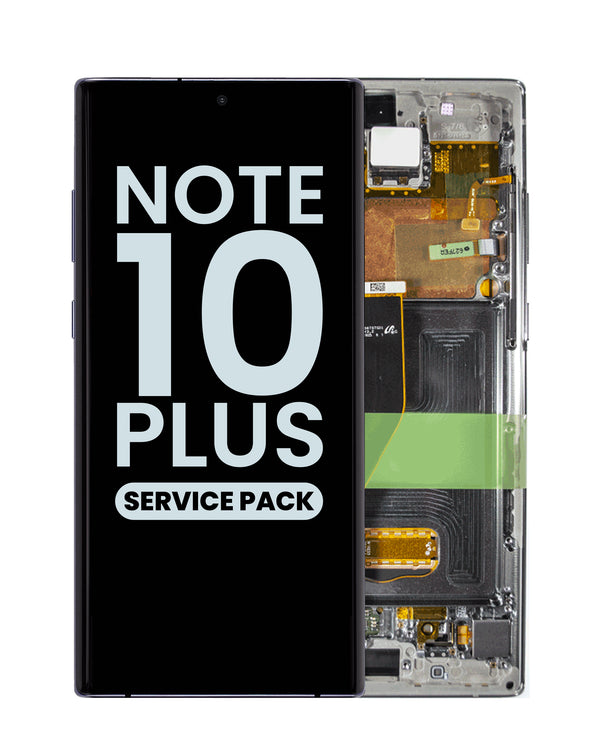 Pantalla OLED con marco Galaxy Note 10 Plus N975 (AURA GLOW) ideal para reparaciones en Guatemala.