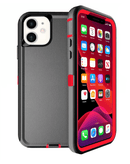 Encuentra la mejor funda heavy duty para iPhone 12/12 Pro en Guatemala, disponible en negro y rojo, ideal para proteger tu dispositivo en talleres de accesorios iPhone o tiendas de tecnología de la ciudad.