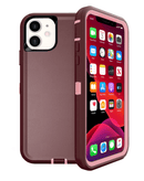 Case resistente iPhone 12/12 Pro (MAROON & PINK)