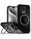 Funda rugged shockproof con portador de anillo incorporado iPhone 12 / 12 Pro BLACK