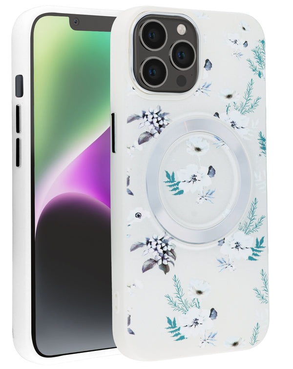 Encuentra el mejor estuche con carga inalámbrica y diseño floral para iPhone 12/12 Pro en Guatemala.