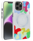 Protector de teléfono con carga inalámbrica y diseño de carita feliz para iPhone 12/12 Pro en Guatemala, ideal para encontrar accesorios Apple en tiendas mayoristas y talleres de reparación de celulares.