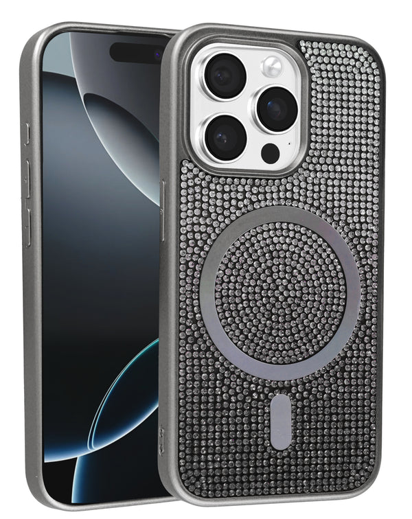 Compra la tapa trasera con carga inalámbrica Bling Diamond Crystal en Guatemala para tu dispositivo Apple.