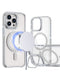 Encuentra la mejor funda magnética transparente con soporte para cámara para iPhone 12 y 12 Pro en Guatemala.