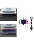 Herramienta de prensado manual NASAN NA-CLM con pantalla LCD, calentamiento y temporizador para reparación de pantallas.