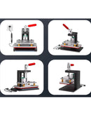 Herramienta de prensado manual NASAN NA-CLM con pantalla LCD, calentamiento y temporizador para reparación de pantallas.