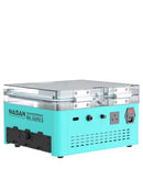 Máquina OCA 2-en-1 NASAN NA-SUPA S+ gris, adhesión y eliminación de burbujas, compresor incorporado.